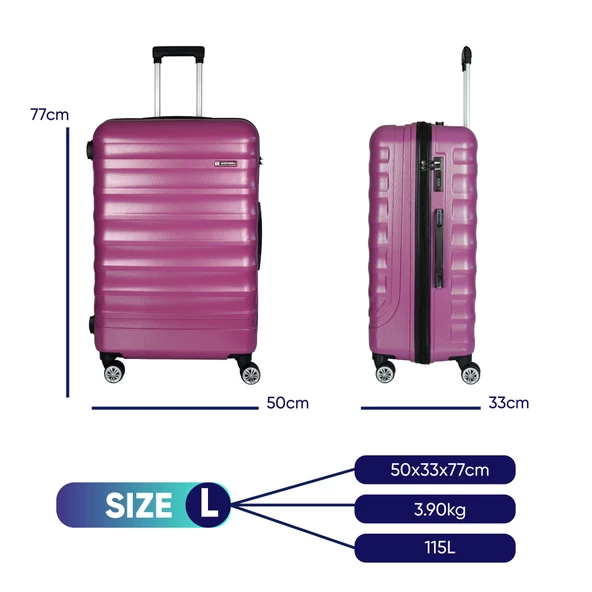 Vegmann Delphin Violet Büyük Boy Valiz - 2