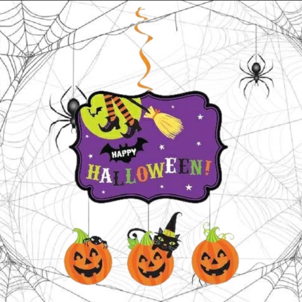 Cadılar Bayramı Asmalı Tavan Süs 33*130cm