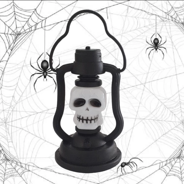 Cadılar Bayramı Işıklı Fener Kurukafa ürün görseli