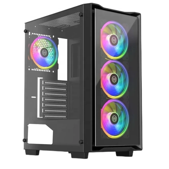 Sprange CS-1 Bilgisayar Kasası 4 x 120mm RGB Fan + Controller + Uzaktan Kumanda - 3