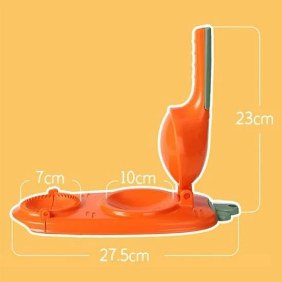 BUFFER® Havuç Tasarımlı Şık  Pratik  Börek Mantı Hamuru Presleme  Börek Yapma Kalıbı - 3