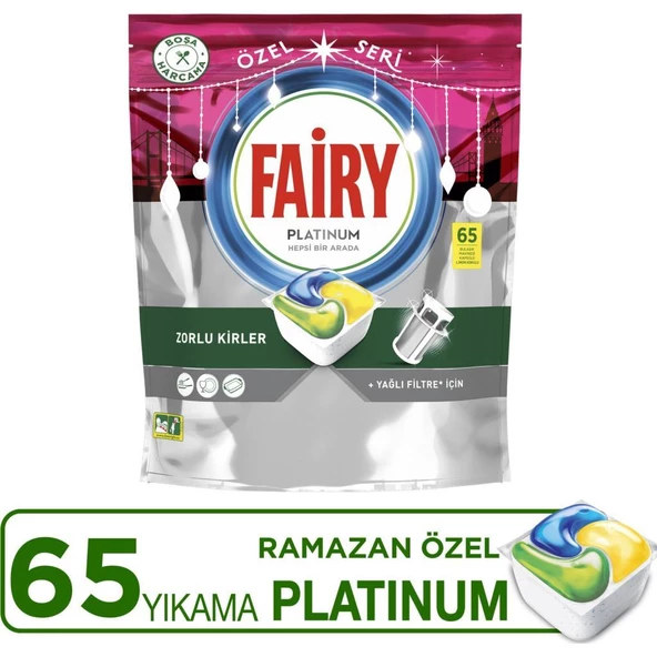 Fairy Platinum Ramazan Özel Seri Bulaşık Makinesi Kapsülü 65’li