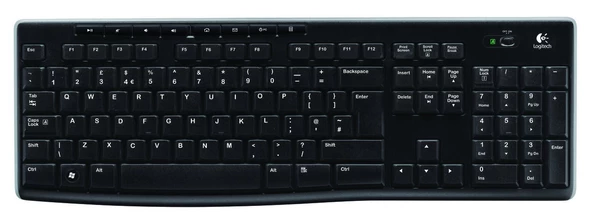 LOGITECH K270 Q TR Kablosuz Multimedya Siyah Klavye 920-003761 - 2