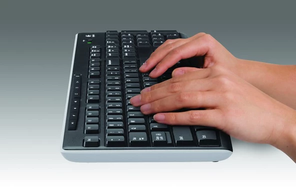 LOGITECH K270 Q TR Kablosuz Multimedya Siyah Klavye 920-003761 - 3