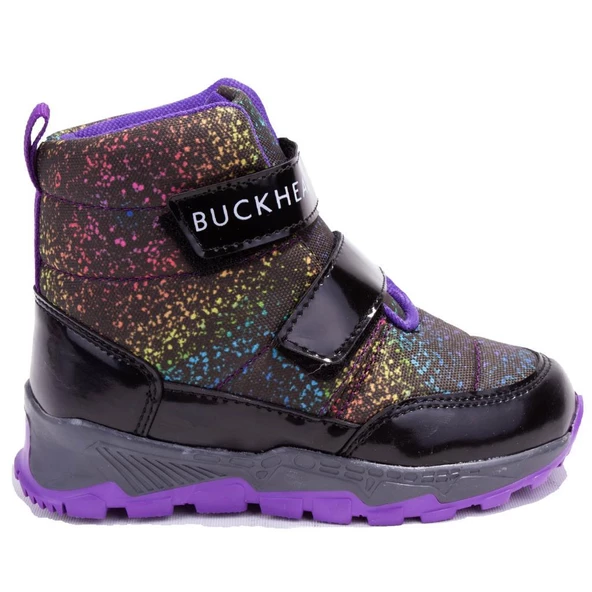 Buckhead 4183 Siyah Mor Snowshell Ortopedik Günlük Kız Çocuk Bot - 2