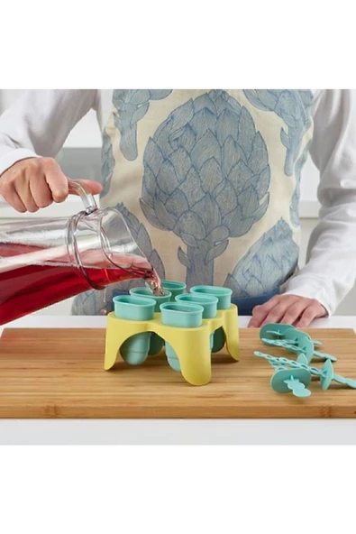 IKEA UPPFYLLD TURKUAZ ÇUBUK BUZ DONDURMA KALIBI 6 LI SET - 3