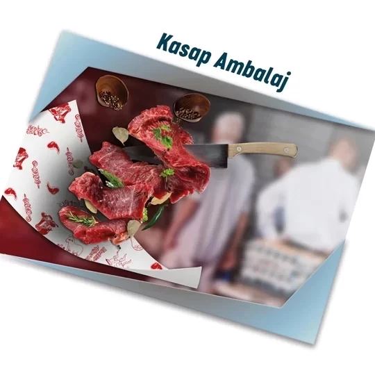 Pratikser Tek Kullanımlık Kasap Ambalaj Baskılı - 50x70cm - Koli - Resim 2