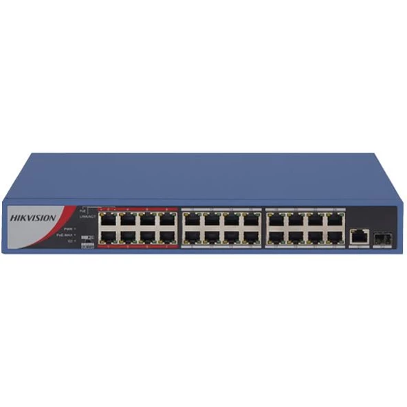 Hikvision DS-3E0326P-E/M(B) 24 Port 1x100M 1xSFP PoE 250W Switch