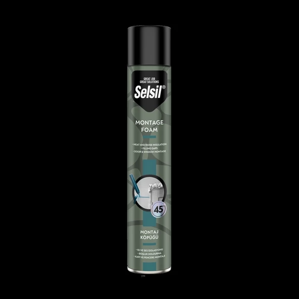 SELSİL PU MONTAJ KÖPÜĞÜ 750 ML/845 GR TAB.TURKUAZ - 1