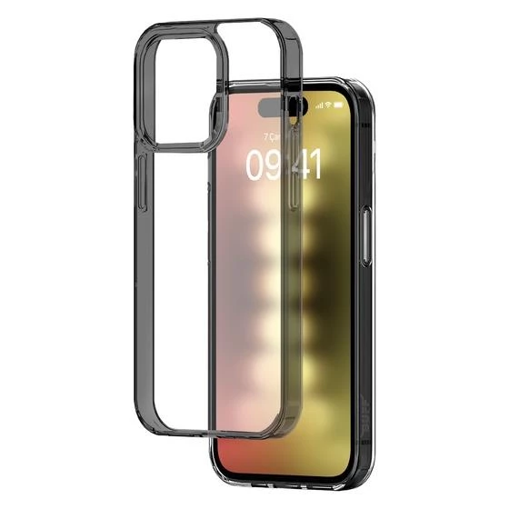 Buff iPhone 15 Pro Air Hybrid Kılıf Smoke Black - 2