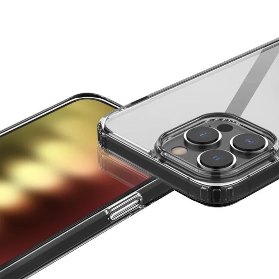 Buff iPhone 15 Pro Air Hybrid Kılıf Smoke Black - 3