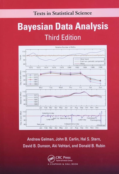 Bayesian Data Analysis, Third Edition (Chapman & Hall/CRC Texts in Statistical Science Series) Andrew Gelman ürün görseli