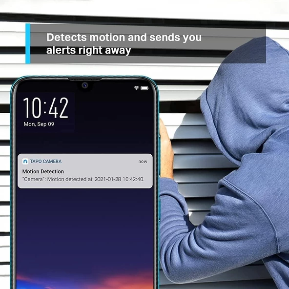 TP-Link Tapo C210, Ev Güvenliği için 360 Derece 2K UHD Wi-Fi Kamera - Resim 4