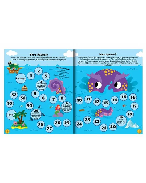 Korsan Çıkartmalı Etkinlik Kitabı Eolo Yayınları - Resim 3