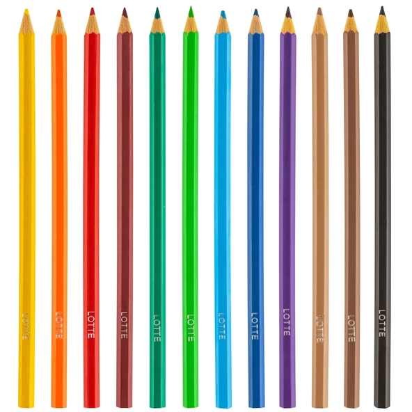 Lotte Kuru Boya Kalemi 12 Renk 12'li Kutu - Resim 2
