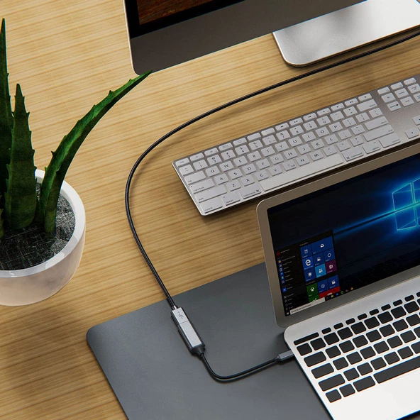 Zore QG05 8K 60 Hz Görüntü Kalitesi Type-C to HDMI Dönüştürücü 15cm - 8