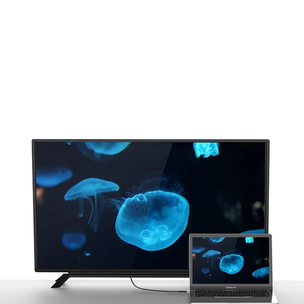 Zore QG06 8K 60 Hz Görüntü Kalitesi Type-C to HDMI Kablo 1.8M - 6