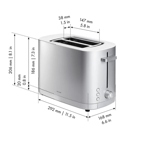 Zwilling 530080000  Enfinigy Ekmek Kızartma Makinası 2 x 2 - 8