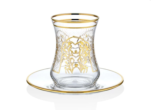 Decorium M00719 Çay Takımı 12 Parça Florance Altın - 2