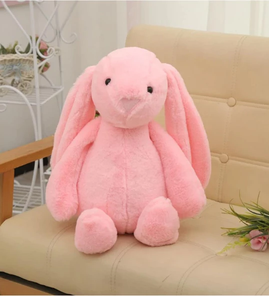 Uzun Kulak Uyku Arkadaşım Bunny Peluş Tavşan 65 cm - Çocuğunuzun Uyku Arkadaşı - 11