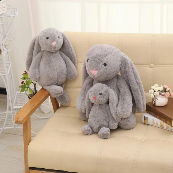 Uzun Kulak Uyku Arkadaşım Bunny Peluş Tavşan 65 cm - Çocuğunuzun Uyku Arkadaşı - 6