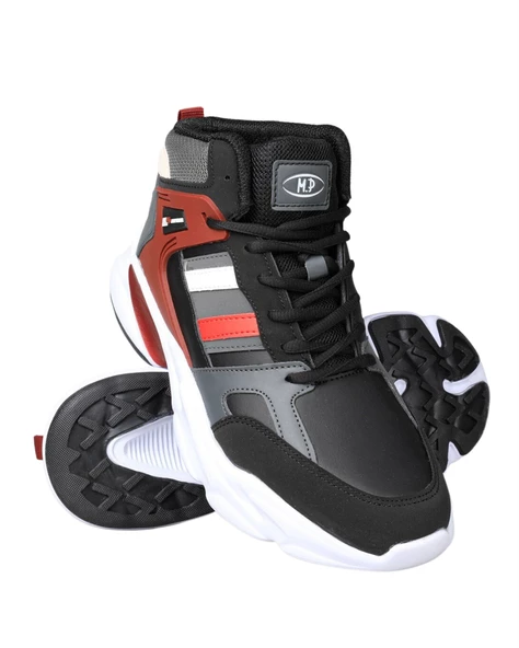 M.P. 232-1014 Erkek Siyah-Bordo (40-44) Basketbol Ayakkabı - 3