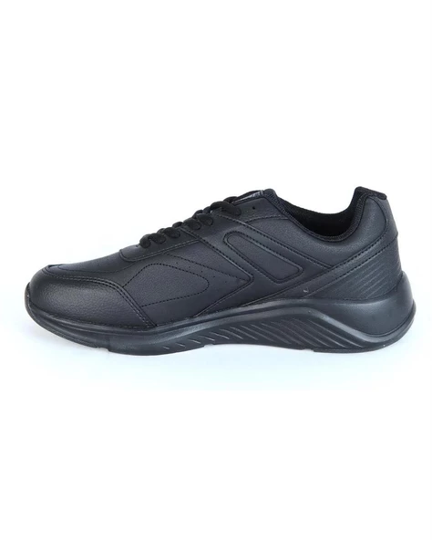 M.P. 232-1256 Mr Erkek Siyah Cilt Sneaker Ayakkabı - 2