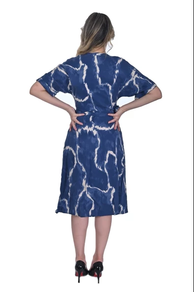 Modatalika Midi Boy Desenli Kadın Elbise - 7