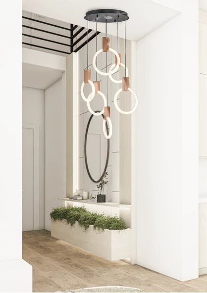 6'lı Sarkıt MEŞE ZC-314-6A - 2