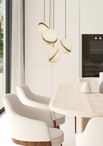 4'LÜ ESKİTME AVİZE A-161-4 - Resim 2