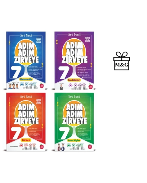 7.Sınıf Adım Adım Matematik Fen Bilimleri Türkçe Ve Sosyal Bilgiler Konu Anlatımlı