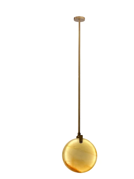 M-7106-15-1 15 CM ÇAP MERMER TEKLİ AVİZE