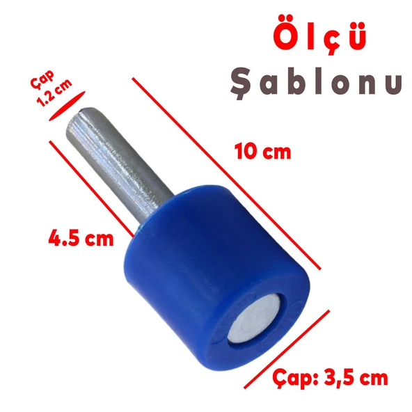 Sürgülü Sürmeli Demir Kapı Dış Bahçe Kapısı PVC Denge Bilyası Tekerleği Makara Plastik Metal Uç - Resim 2