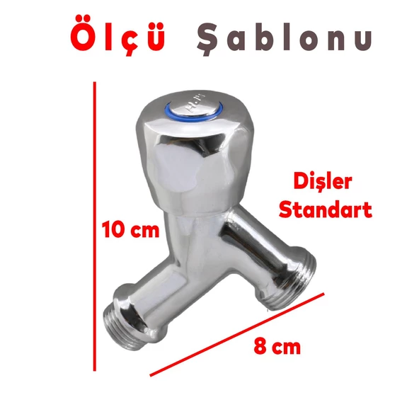 Kısa Musluk Lavabo Banyo Mutfak Musluğu Çeşme Çamaşır Bulaşık Makinesi Musluğu Hay Ucu Dişli - Resim 2