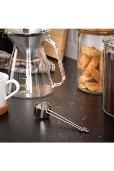 IKEA ANGSBLAVINGE 15 CM ÖLÇEK KAHVE ÖLÇEĞİ PASLNMAZ ÇELİK - 4
