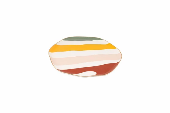 Porland Abstract Düz Tabak 27cm - 2