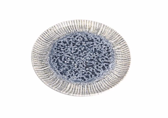 Porland Iris Blue Düz Tabak 20cm - 2