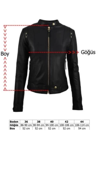 Viky Siyah Hakiki Deri Altın Renk Aksesuarlı Kadın Ceket - 7