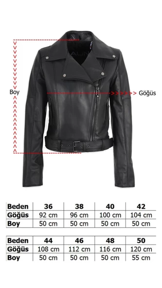 Emery Biker Tarzı Hakiki Kuzu Derisi Oversize Kadın Ceket Özel Tasarım - 8