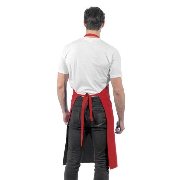 Şensel, Ön Önlük, Kırmızı, Boyundan Askılı -93E1002- Aşçı-Mutfak - 2