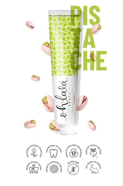 OHLALA Pistachio Mint (Antep Fıstığı-Nane) Diş Macunu 75ml - 6