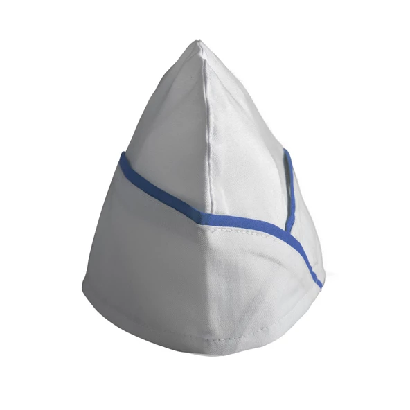 Şensel, Kep, Beyaz, Saks Biyeli -4E793- Aşçı Kepi, İş Kıyafeti