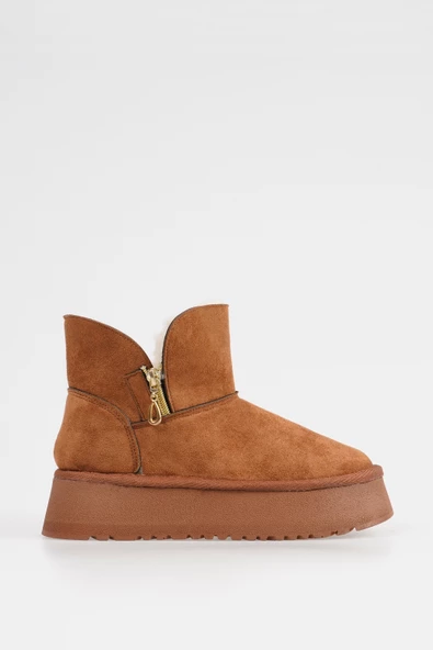 Kadın Bot Kalın Tabanlı Yumuşak Rahat İçi Kürklü - Resim 2