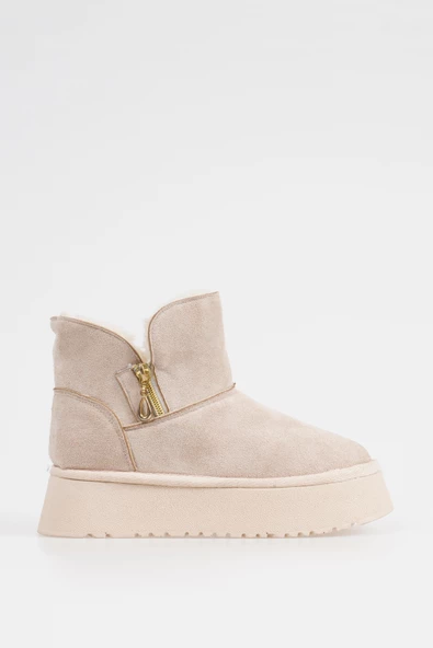 Kadın Bot Kalın Tabanlı Yumuşak Rahat İçi Kürklü - Resim 11