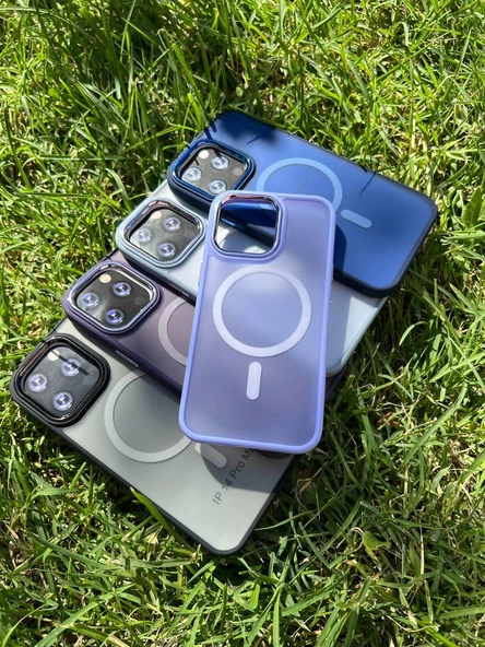 İphone 14 Pro Magsafe Mat Krom Telefon Kılıfı - Resim 12