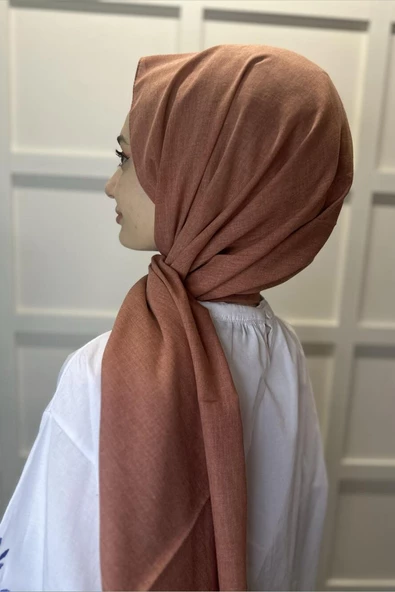 Organik Şal - Pamuk Tek Renk Şal  TABA - Resim 2