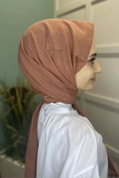 Organik Şal - Pamuk Tek Renk Şal  TABA - Resim 3