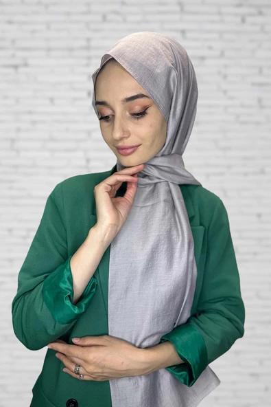 Organik Şal - Pamuk Tek Renk Şal TAŞ