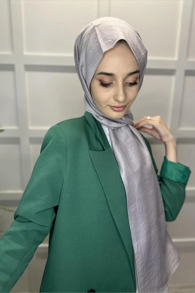 Organik Şal - Pamuk Tek Renk Şal TAŞ - 3