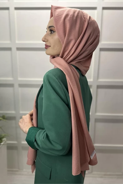 Pamuk Cazz Şal - Kadın Tesettür Şal  SOMON - Resim 2
